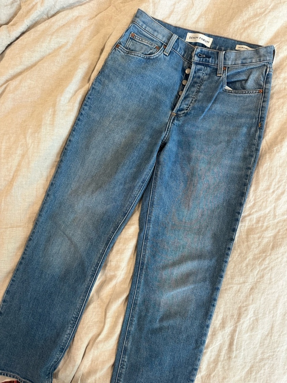 Aritzia Denim Forum Light Blue High-Rise Jeans - Picture 5 of 14
